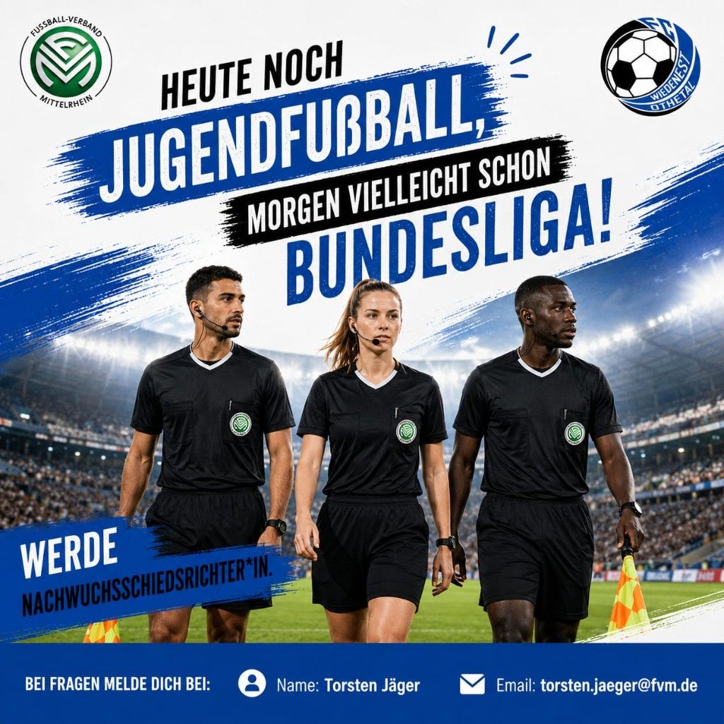 Werde Nachwuchsschiedsrichter*in beim FC Wiedenest-Othetal