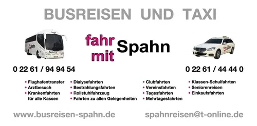 Logo Busreisen und Taxi Spahn