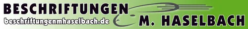 Logo Haselbach Beschriftung